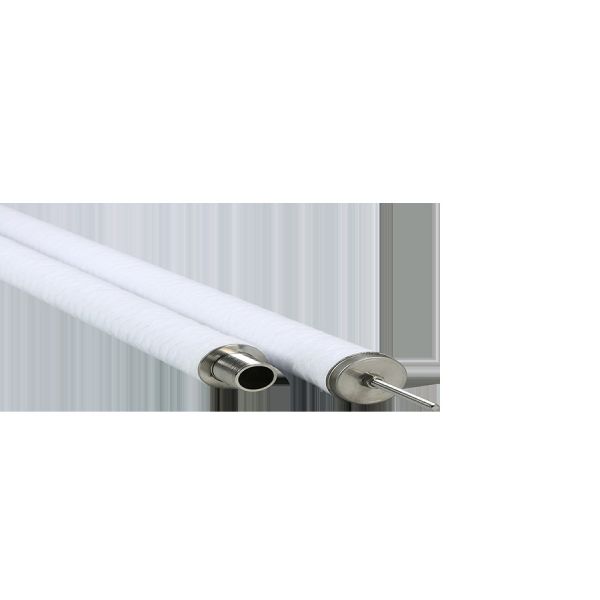 Threaded String Wound Filter Cartridge Polypropylene Core Glass Fiber Media 60 Length 50MM OD
