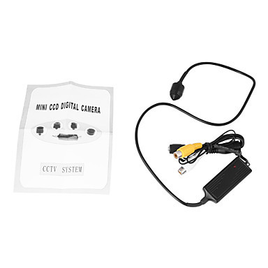 Mini 1/4''SONY Color CCD Camera with built-in Microphone + Acid Resisting, HighHardness