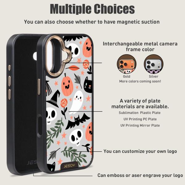 Custom 3M Shockproof Magnetic Mobile Phone Case With Blank UV Printing And Sublimation Plate for iPhone 17 Pro Max