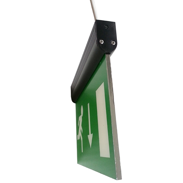 Aluminum End Cap Battery Powered Rechargeable Double Sided Exit Sign DSL010AM