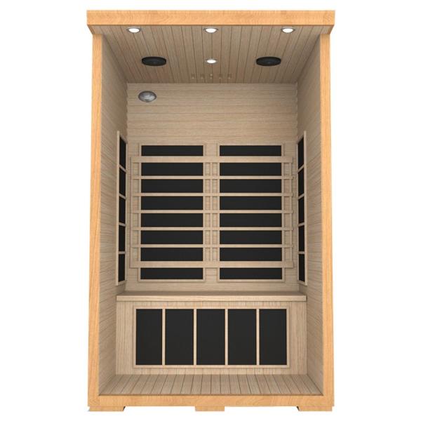 Home Canadian Red Cedar Wood 2 Person Infrared Sauna For Body Sculpting