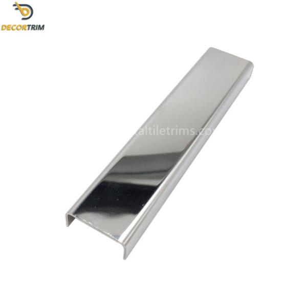 Stainless Steel U Channel Strip , Wall Transition Strips 8k Mirror Finish OEM ODM
