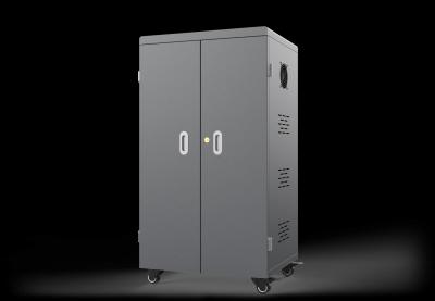 64 Ports Tablet Charging Cabinet with 8S Security Protection System and Galvanized Sheet Construction