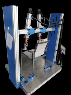 PLC Controlled Office Chair Armrest Durability Testing Machine with 550mm ~ 950mm Height Adjustment and 10 to 30 Times/Min Test Rate
