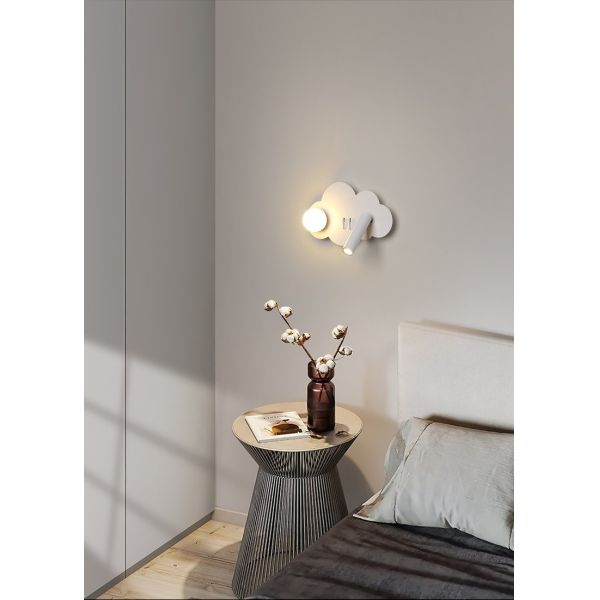 Bedroom bedside reading wall lamp creative full acrylic ball eye protection spotlight modern sofa background wall lamps