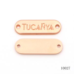 Custom Logo Name Tags Handbag Logo Label Quality Metal Sewing Logo Label for Clothing Hat Hardware