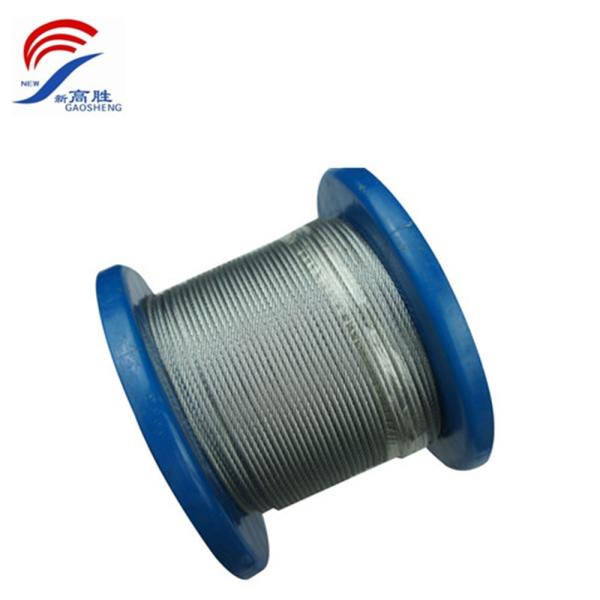 Câble métallique galvanisé en acier de 4mm-50mm 6x37+FC/IWRC pour pont suspendu