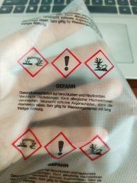 Película de impressão translúcida biodegradável, solúvel em água, para rotulagem
