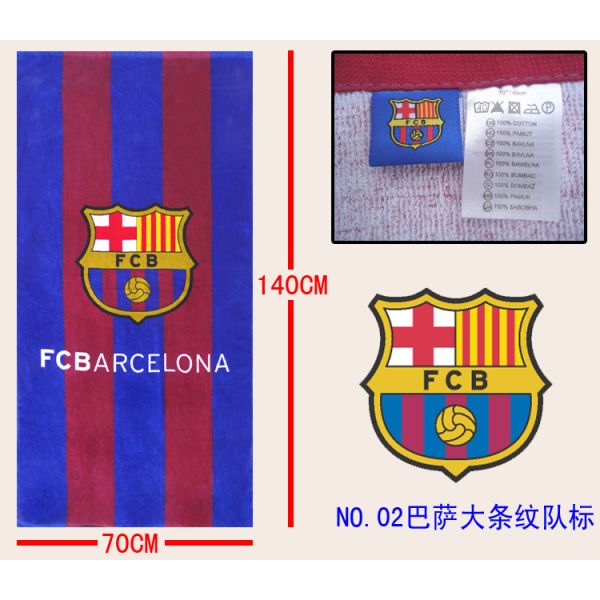 Barcelona Sport Towel football sport towel football club towel beach towel soccer towel