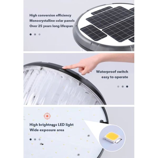 Motion Sensor Solar Garden Lights Outdoor Dusk to Dawn Solar Security Lights with Remote Control for Garden