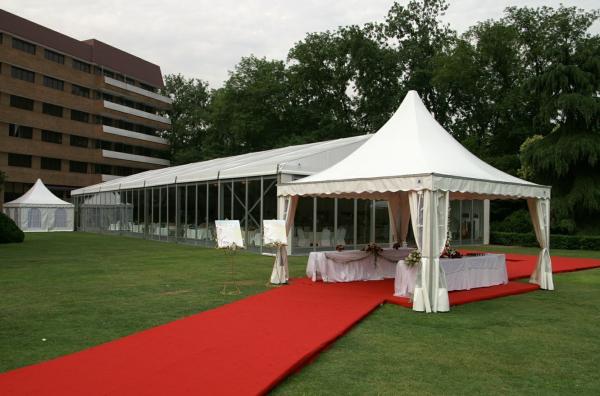 Aluminum Frame 6m Pagoda Party Tent , Custom Marquee Wedding Tent