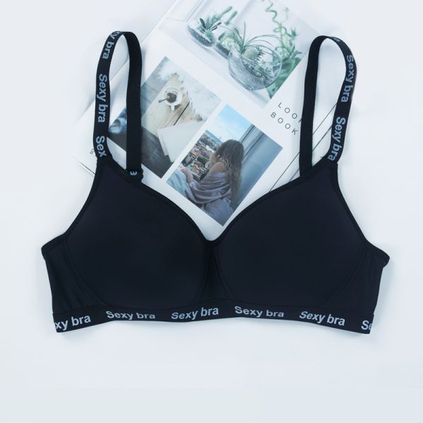 Wholesale Solid Color Small Breast Cup Bra Women Sporty Comfortable Wire Free Bra