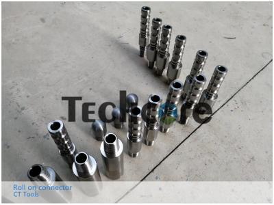 AMMT Pin Coil Tubing Connector / Alloy Steel CT Thread Connector Easy Installed