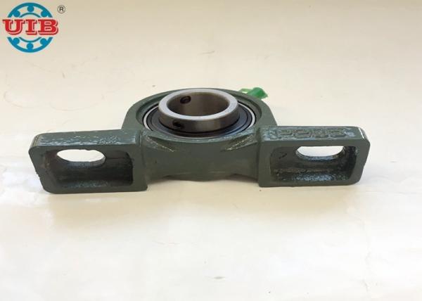 UC208 Industrial Insert Ball Bearings With P208 Cast Iron Green Gray Bearing Housing