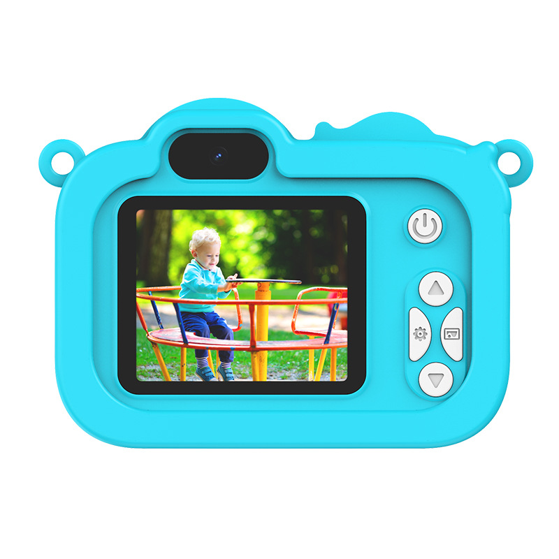 Feitianma 2.0 Inch Screen 1080P HD Dual-lens Children's Camera with Unicorn Graphic Design Children's Toy Gift