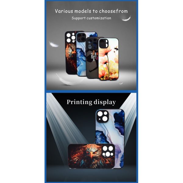 TPU+PC Sublimation Phone Case for iphone All Models Heat Press PET Plastic Sheet Blanks Wireless Charging Available Phone Cover