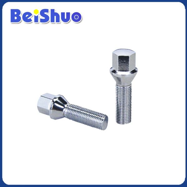 chromed plated steel maerial Wheel Bolts and Nuts for Truck, Trailer