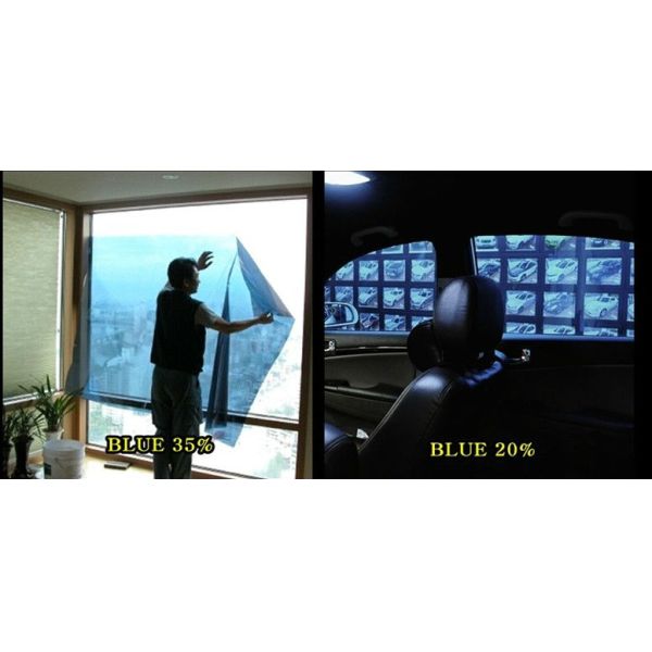 Dyed Sun Control Residential Construction Window Film For Explosion Proof Easy Removal