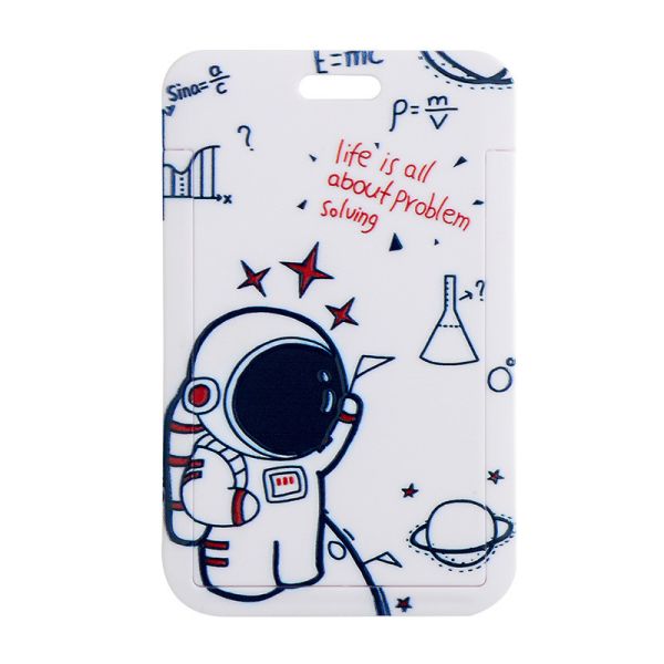 Silicone Card Holder Vertical With Lanyard Neck Strap Heavy Duty ID Card Business Card Offices Supplies