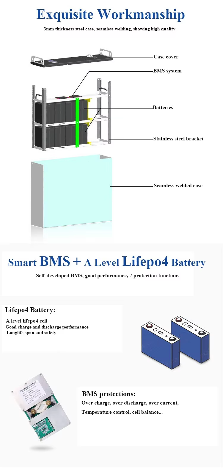 Deep Cycle 100ah 48 volt Lithium Industrial Forklift Batteries Replacement