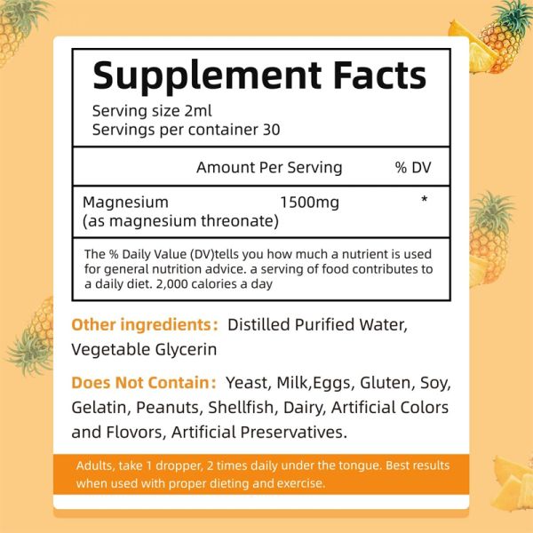 Magnesium Threonate Liposomal Liquid Drops Promote Restful Sleep Stress Management