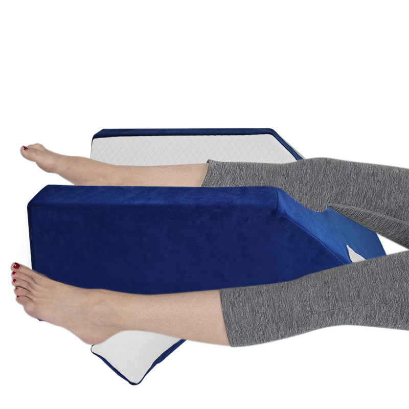 Валик лифта ноги подушки пены клина ткани бархата с Washable крышкой