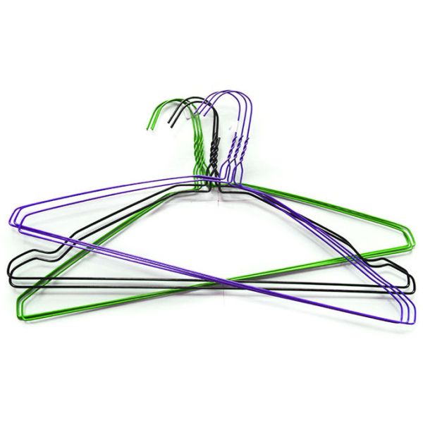40cm Hanger Height Steel Wire Hangers Standard Durable Strong Wire Clothes Hangers for Garment Display and Retail