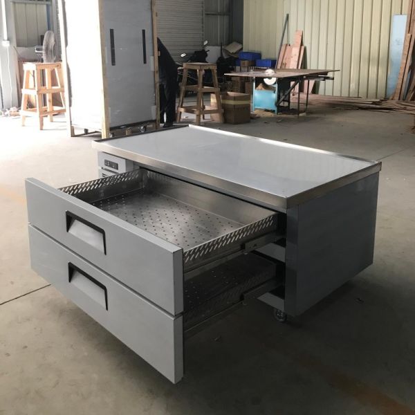 American Style Chef Base Refrigerator With 2 Drawers Air Cooling