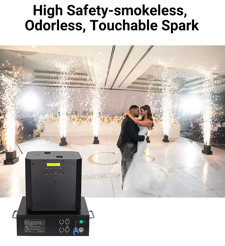 1300w закручивая холодные машину искры Dmx вращения машины 2 искры главную со случаем полета