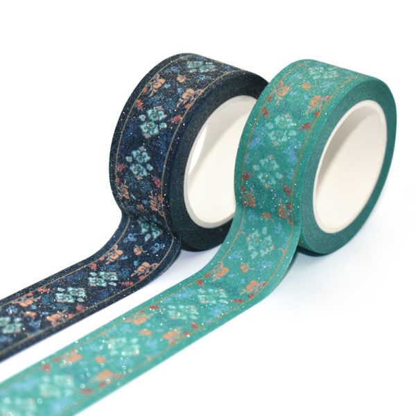 Изготовленная на заказ прекрасная лента Kawaii Washi бумажная напечатала ленту Washi яркого блеска