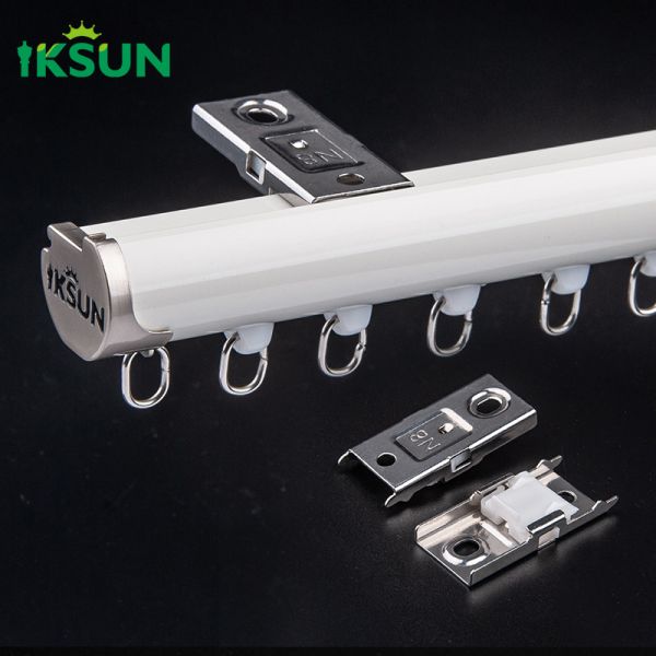 Aluminium Alloy 6063 Ceiling Mounted Curtain Track Silent Gliss Curtain Track