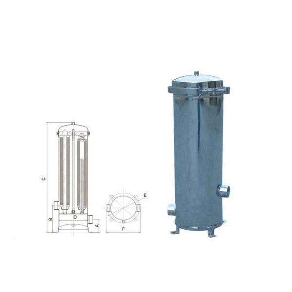 Economical Industrial Liquid Filtration Equipment , SS Multi Bag Filter Housing