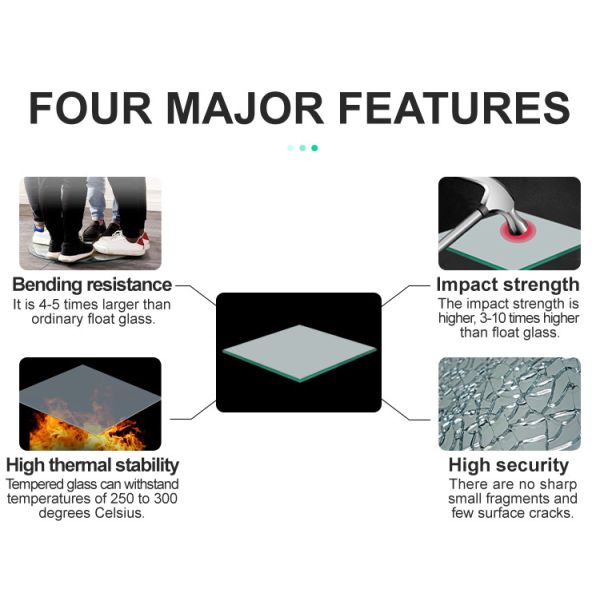 8mm Tempered Toughened PVB Laminated Bulletproof Glass for Balcony Window Door Shower Room
