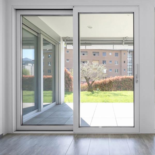 Porta deslizante de largura de 70 mm, à prova de furacões, energia, elevador e porta deslizante de alumínio pesado