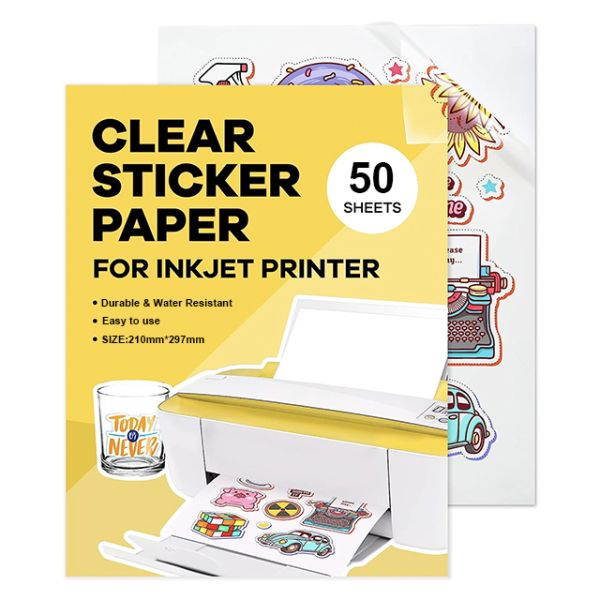 A4 Size Sticker Paper Laser Print Labels - Heat Resistant Synthetic Adhesive