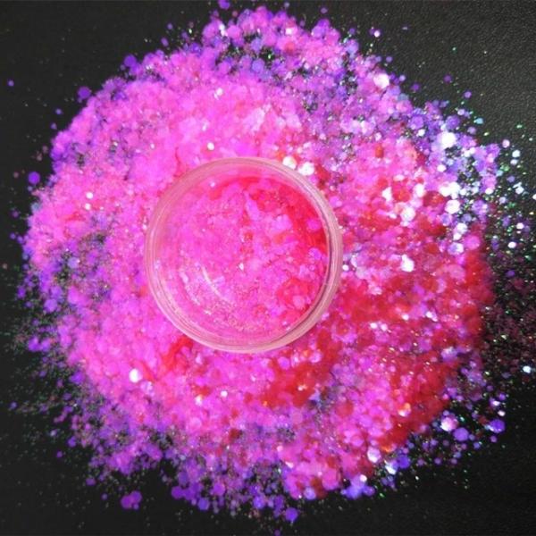 Add a Touch of Sparkle to Your Tumbler Slime with Iridescence Chunky Mixed Glitter Powder