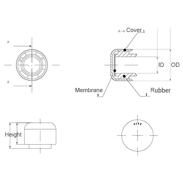 Проницаемый воздух мембранный вентиляционный вентилятор