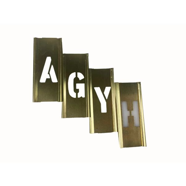 Brass Rectangle Custom Stencil Adjustable Interlocking for Paint Stencil