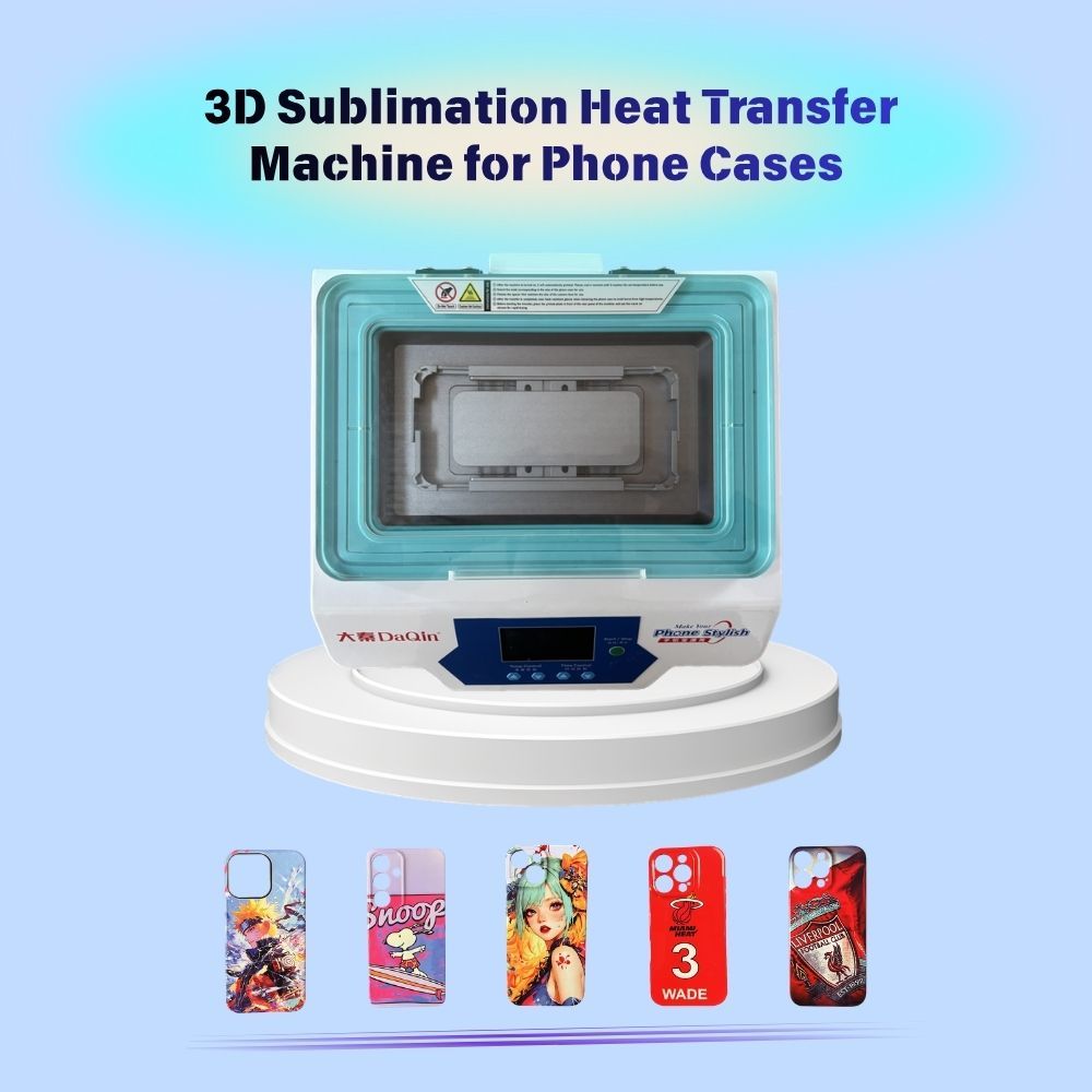 Semi-Automatic 3D Sublimation Printing Machine with 360° Full Vacuum Wrapping for Scratch-Resistant Phone Case Printing