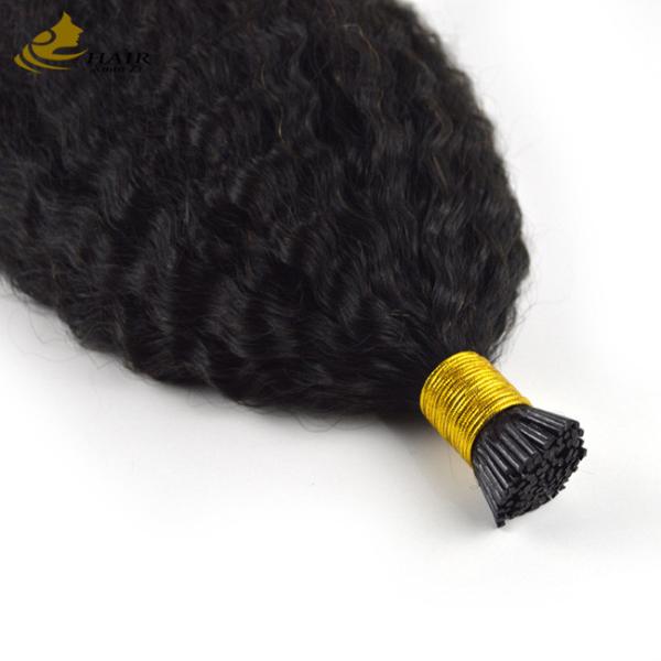 Micro Loop Flat Prebonded Extensões de Cabelo Perversos Direitos Virgem Cabelo humano