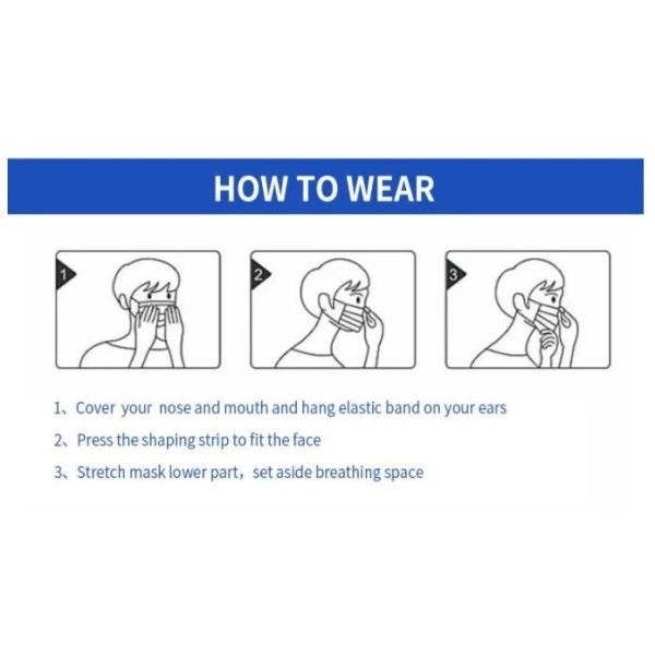 Настраиваемая En14683 3слойная дыхательная маска для взрослых для взрослых группы голубого возраста