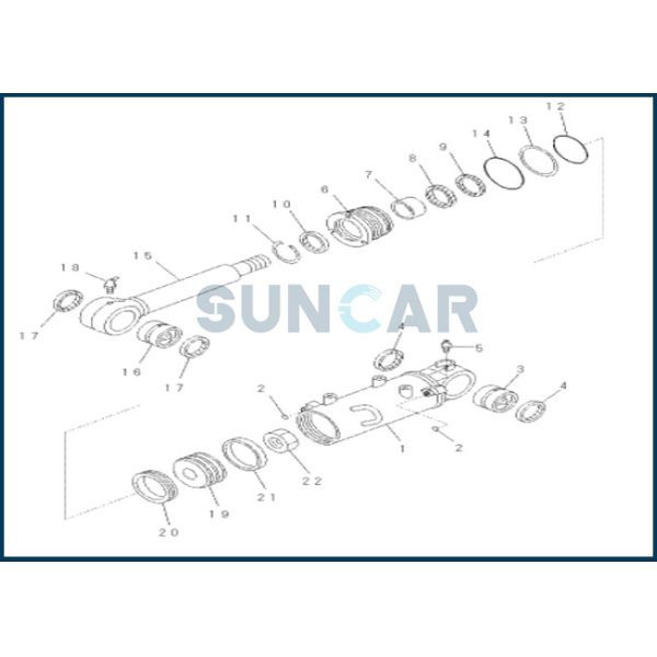 Hydraulic Seal Repair Kit for Blade Cylinder 707-99-33420 7079933420 PC56-7 PC57-7