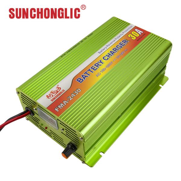 Portable 24V 30A AGM GEL Battery Charger 3 Stage Smart Battery Charger Antirust