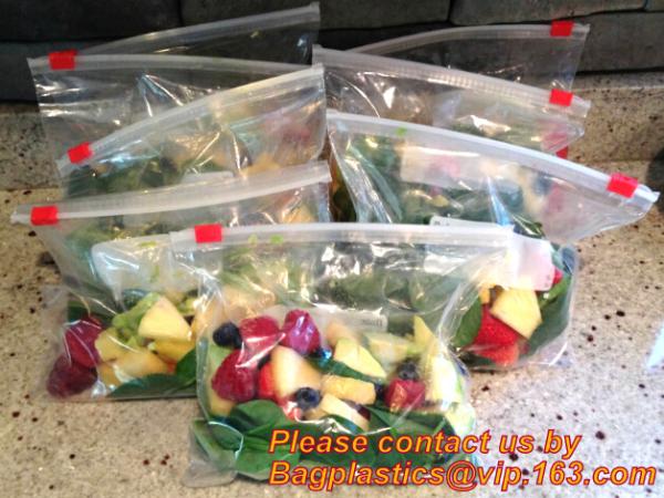 Plastic Slider Bags with k Zipper bags, grape packaging bags slider zipper fruit bag, Fruit Fresh Keeping Reusable