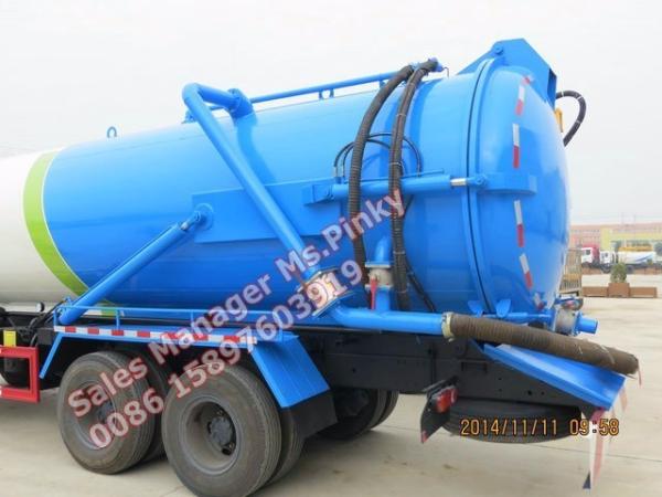 16000Liters to 18000Liters Vacuum Truck Dongfeng Heavy Duty Sewage Suctiong Tanker Trucks by Manufactuer Sales