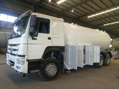 Caminhão de petroleiro de cauda cortada Howo do gás do LPG 6X4 20cbm de 10 toneladas para o transporte do Lpg