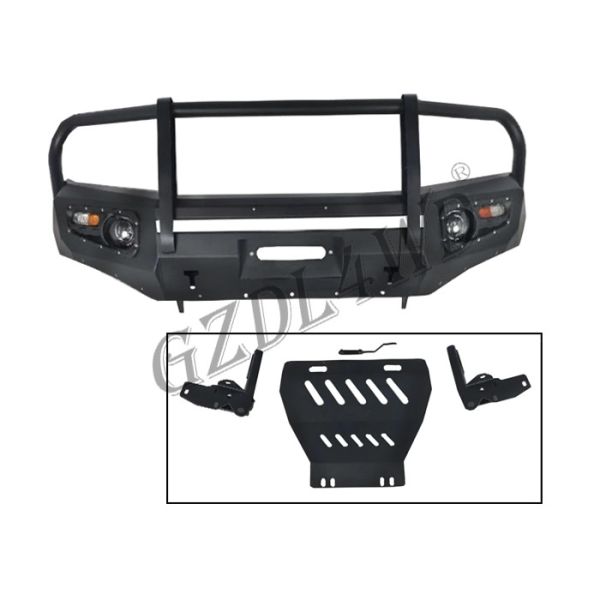 Nissan Navara Np300 2015 2016 Front Bumper Guard With Skid Plate Custom Logo