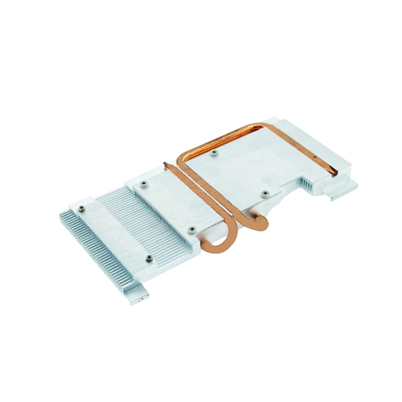 High Efficiency Copper Aluminum Heat Pipe Heatsink High Density Aluminum Fins High Power Electronic Device Cooling Solution