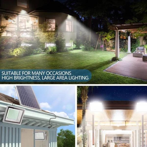 50w Led Solar Powered Outdoor IP67 Waterproof Flood Lights with Remote Control