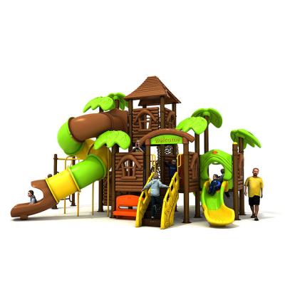 Os campo de jogos exteriores personalizados deslizam brinquedos do parque de diversões para crianças